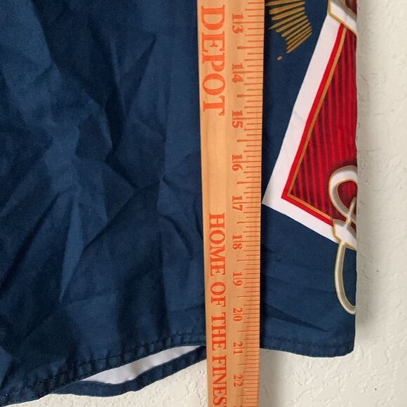 Budweiser Athletic Shorts Blue and Red with Iconic Logo Size 32 - Picture 6 of 9